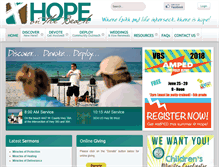 Tablet Screenshot of hopeonthebeach.org